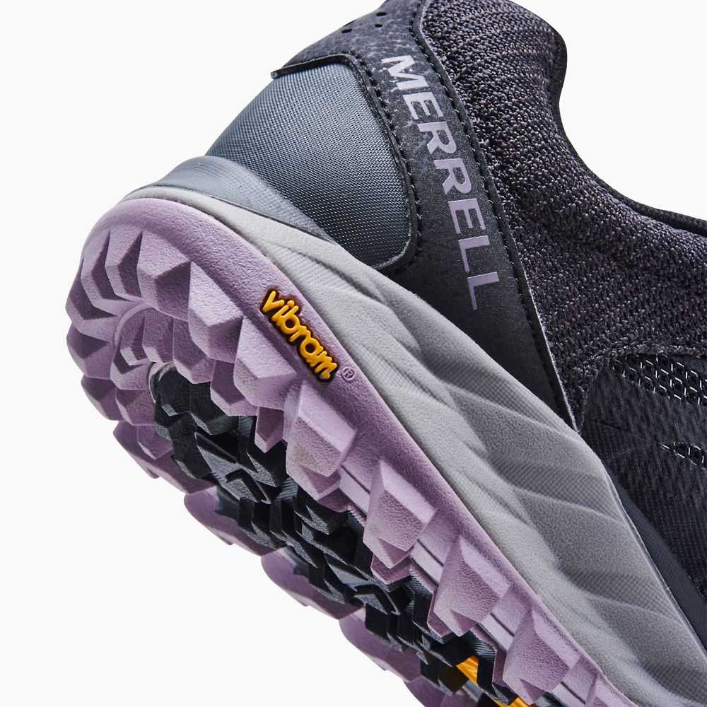 Women's Merrell Antora 2 Trail Running Shoes Black/Dark Grey | Israel-1740386