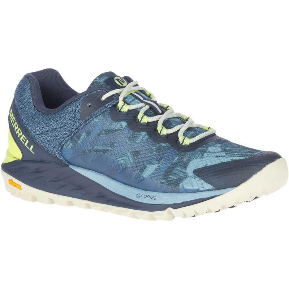 Women's Merrell Antora 2 Trail Running Shoes Light Blue | Israel-603987