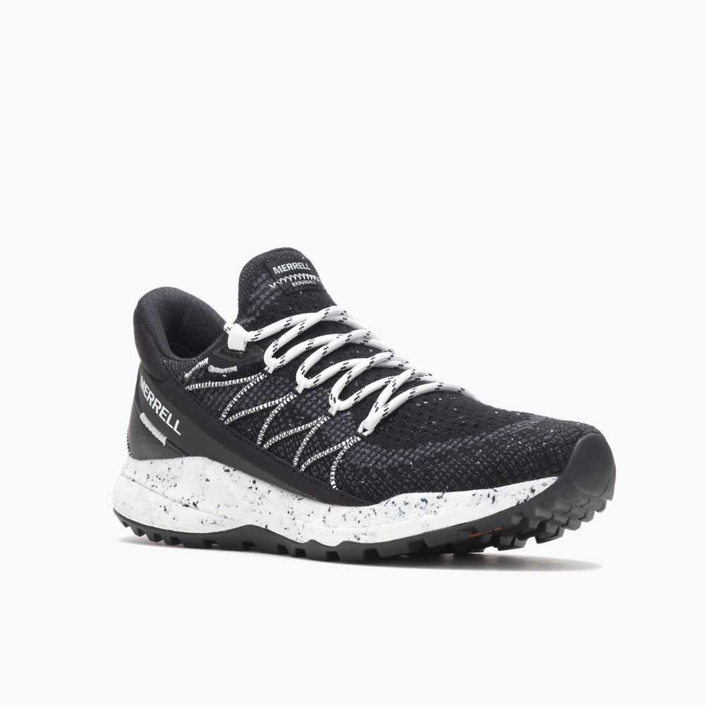 Women's Merrell Bravada 2 Wide Width Sneakers Black/White | Israel-629813