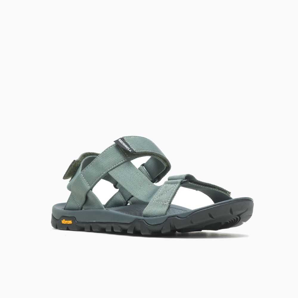 Women's Merrell Breakwater Strap Sandals White/Green | Israel-687942