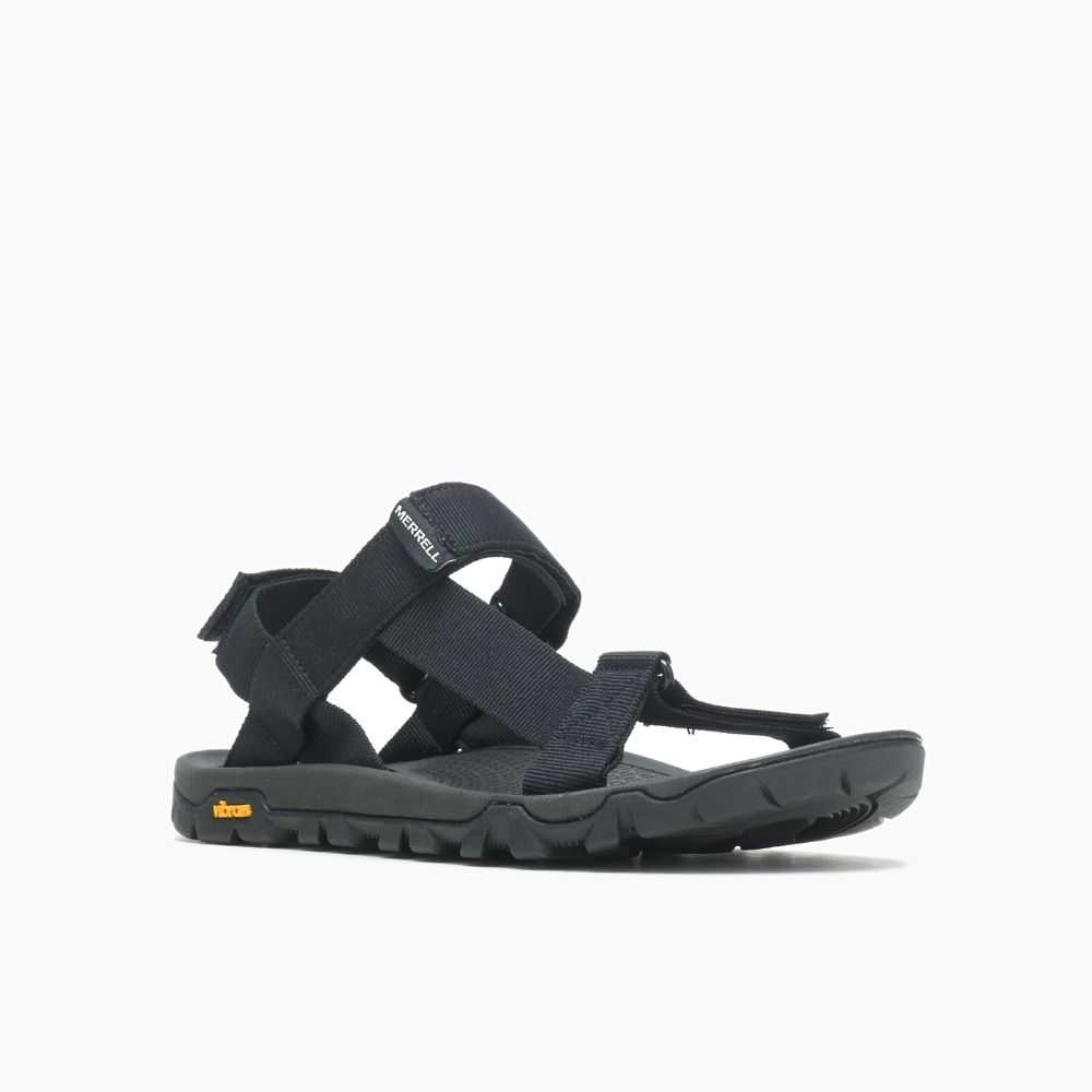 Women's Merrell Breakwater Strap Sandals Black | Israel-721863