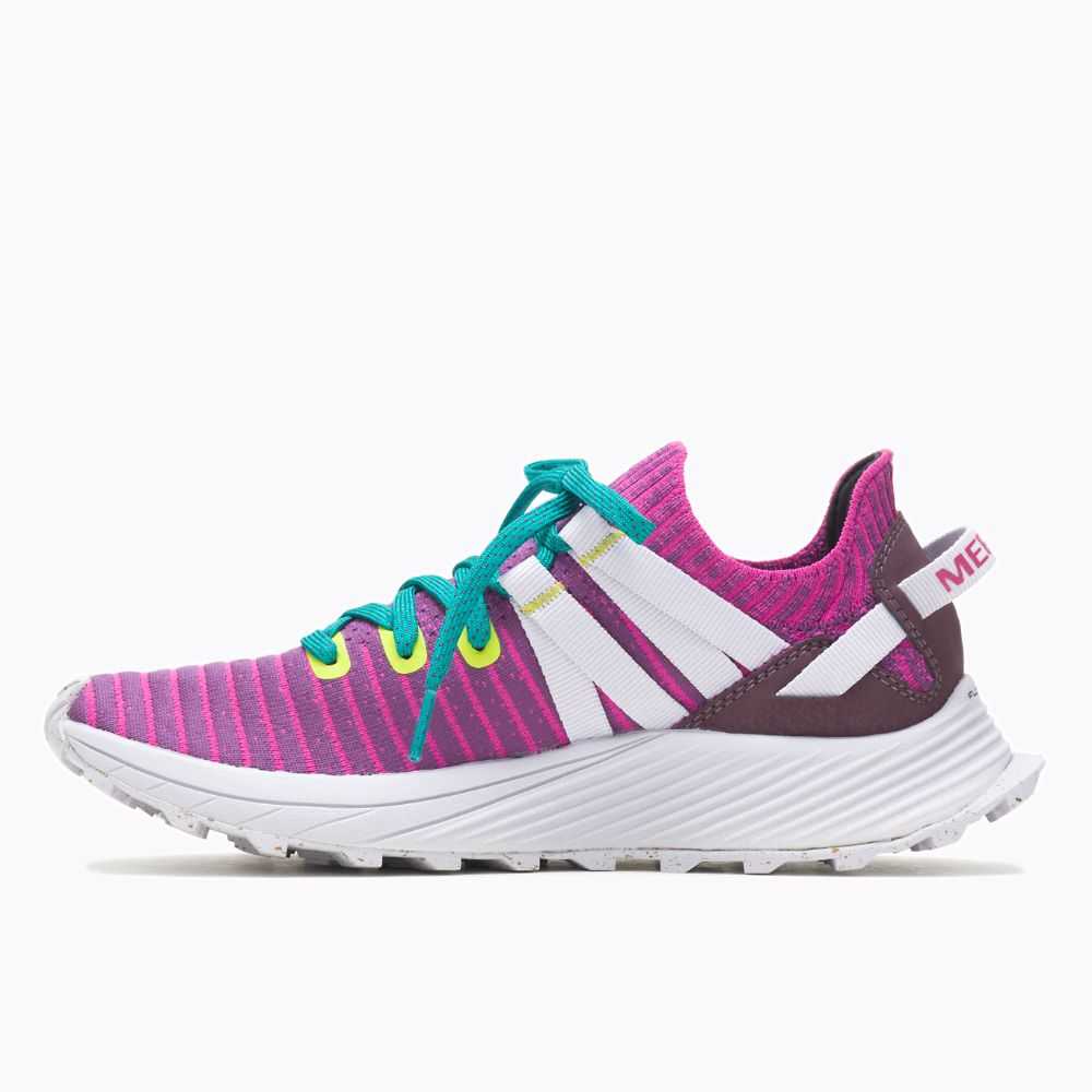 Women's Merrell Embark Lace Sneakers Fuchsia | Israel-827403