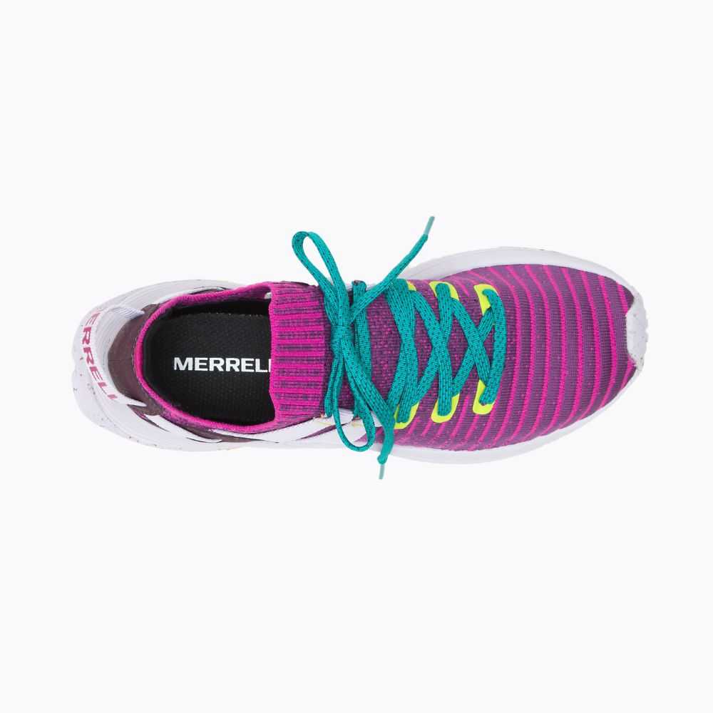 Women's Merrell Embark Lace Sneakers Fuchsia | Israel-827403