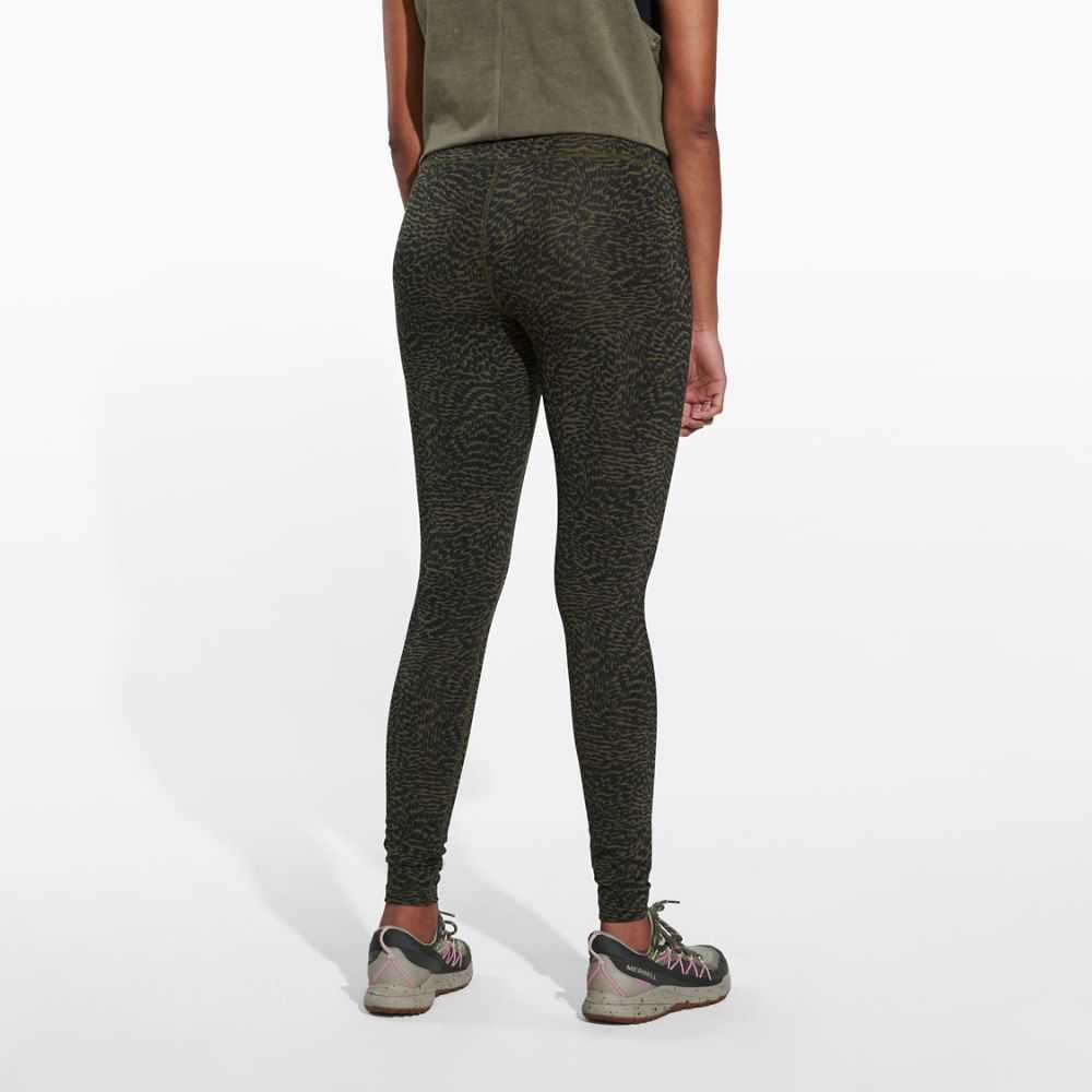 Women's Merrell Ever Move Leggings Olive Camo | Israel-143978