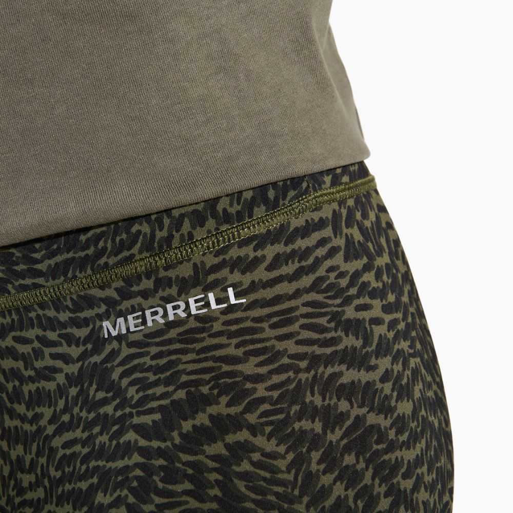 Women's Merrell Ever Move Leggings Olive Camo | Israel-143978