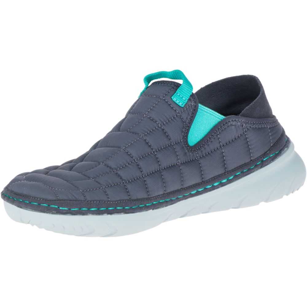 Women's Merrell Hut Moc Sneakers Dark Blue | Israel-1093768