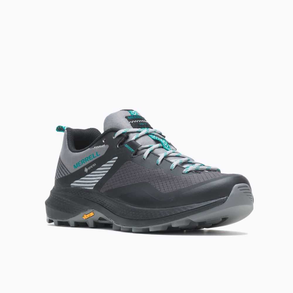 Women's Merrell MQM 3 GORE-TEX® Trail Running Shoes Grey/Turquoise | Israel-706823