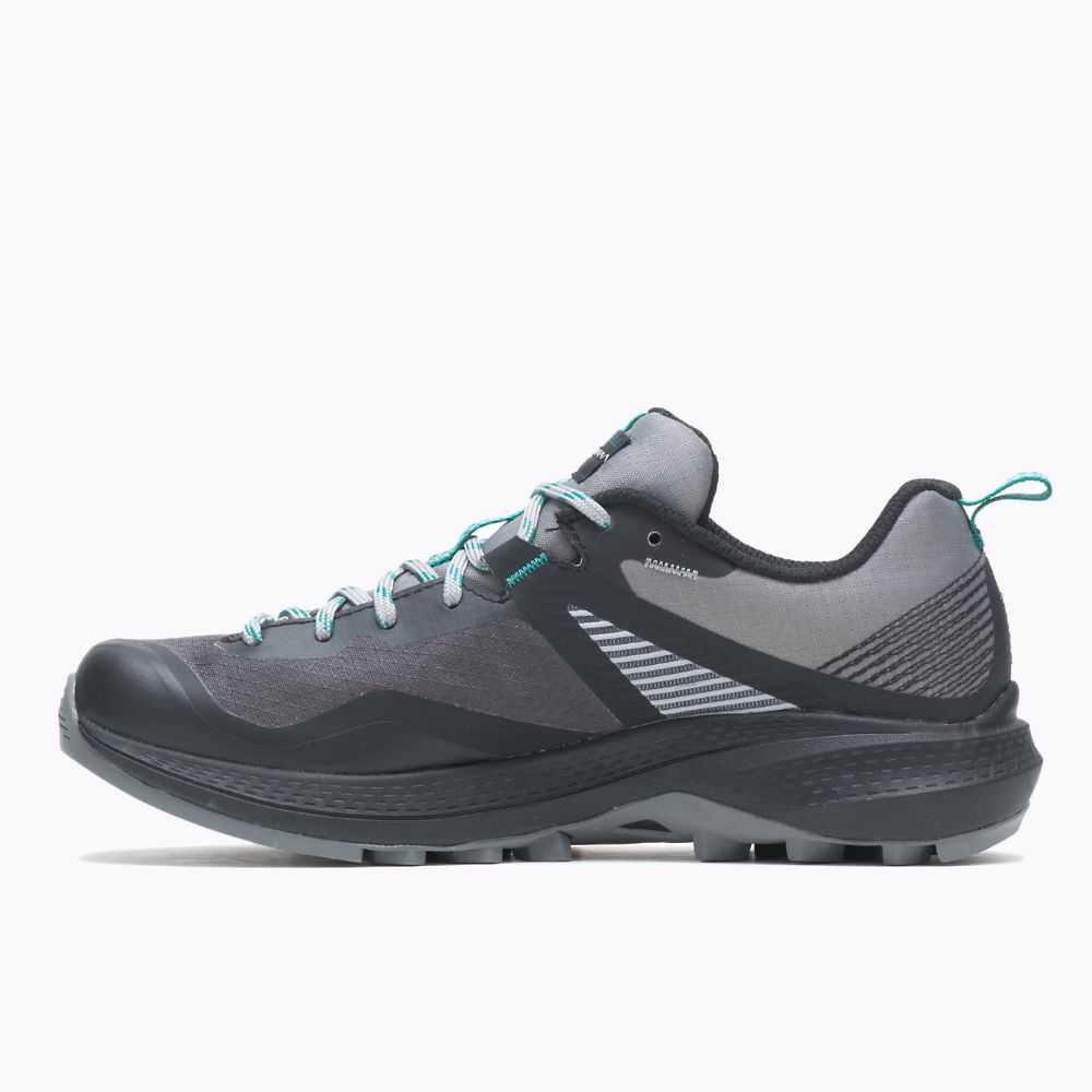 Women's Merrell MQM 3 GORE-TEX® Trail Running Shoes Grey/Turquoise | Israel-706823