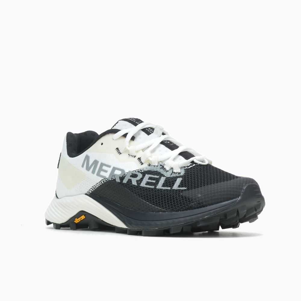 Women's Merrell MTL Long Sky 2 Trail Running Shoes Black/White | Israel-9814670