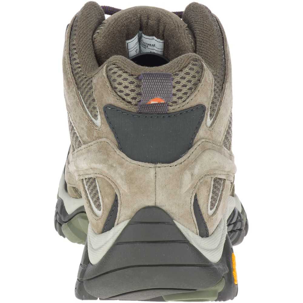 Women's Merrell Moab 2 Mid Ventilator Hiking Boots Olive | Israel-927416