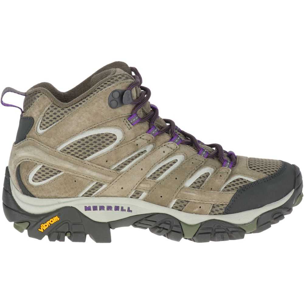 Women\'s Merrell Moab 2 Mid Ventilator Hiking Boots Olive | Israel-927416