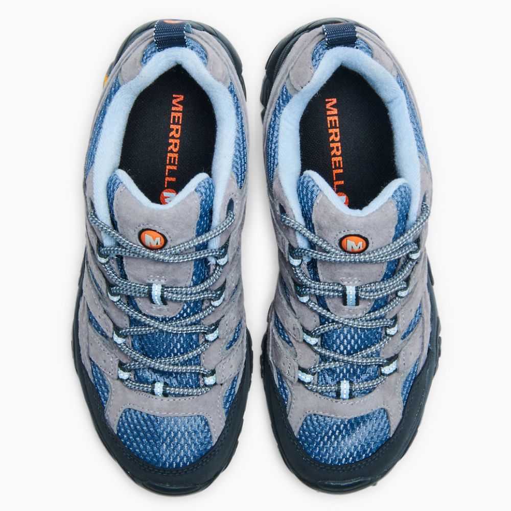 Women's Merrell Moab 2 Ventilator Wide Width Hiking Shoes Grey | Israel-1240673