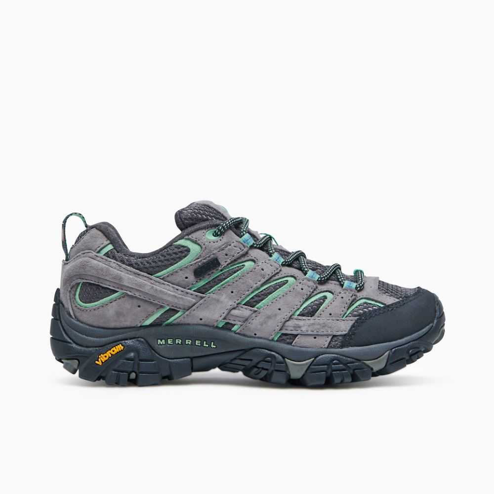 Women\'s Merrell Moab 2 Waterproof Hiking Shoes Light Grey | Israel-781362