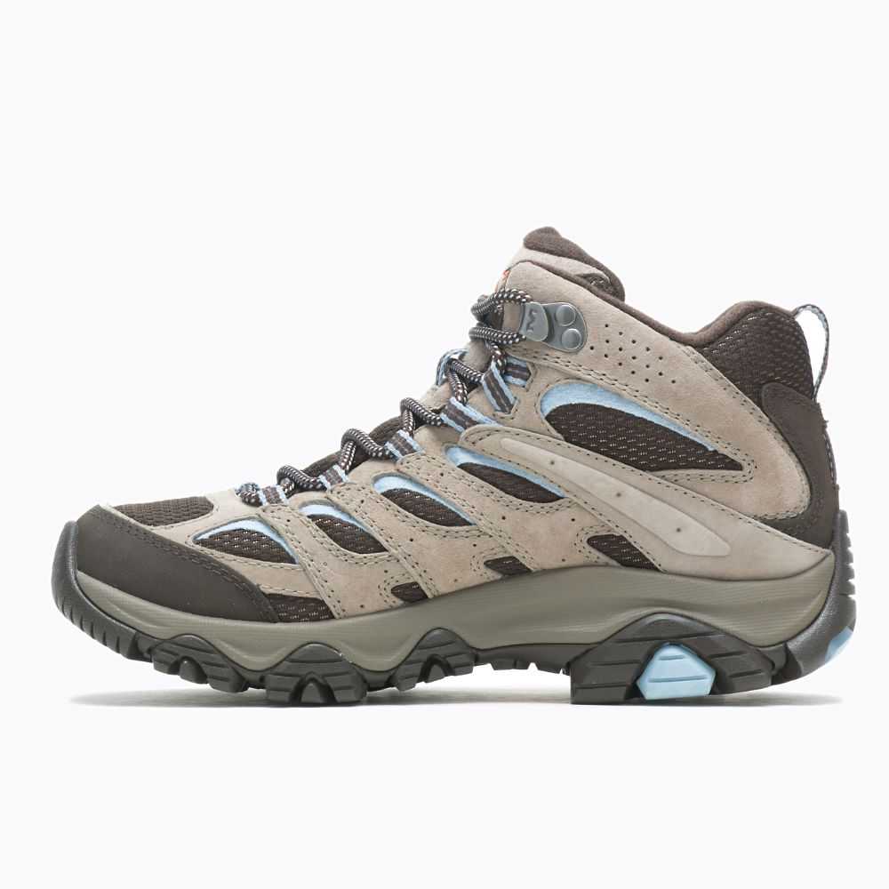 Women's Merrell Moab 3 Mid GORE-TEX® Hiking Boots Grey | Israel-079316