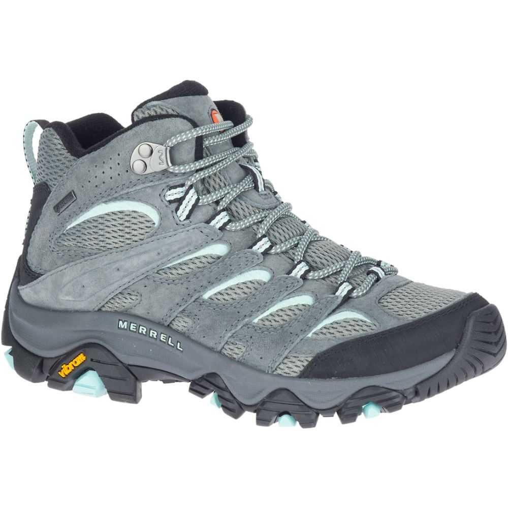 Women's Merrell Moab 3 Mid GORE-TEX® Hiking Boots Olive | Israel-817026