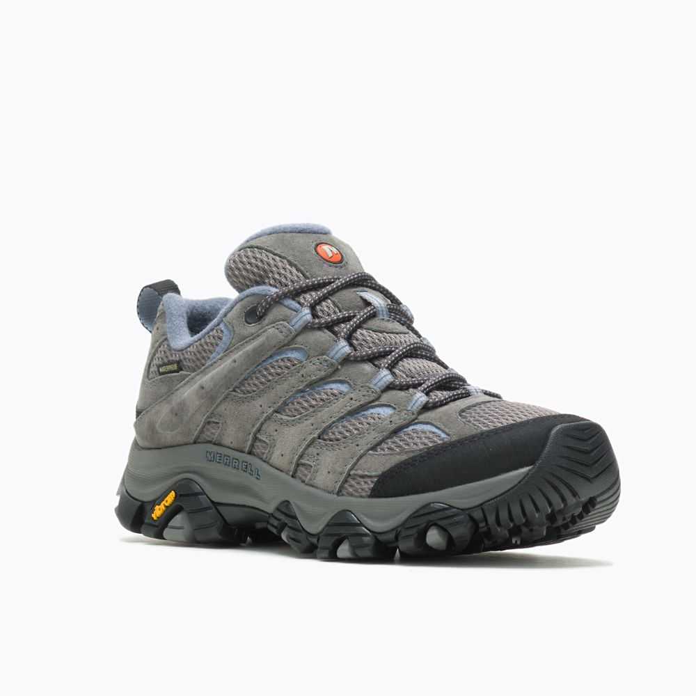 Women's Merrell Moab 3 Waterproof Hiking Shoes Grey | Israel-143670