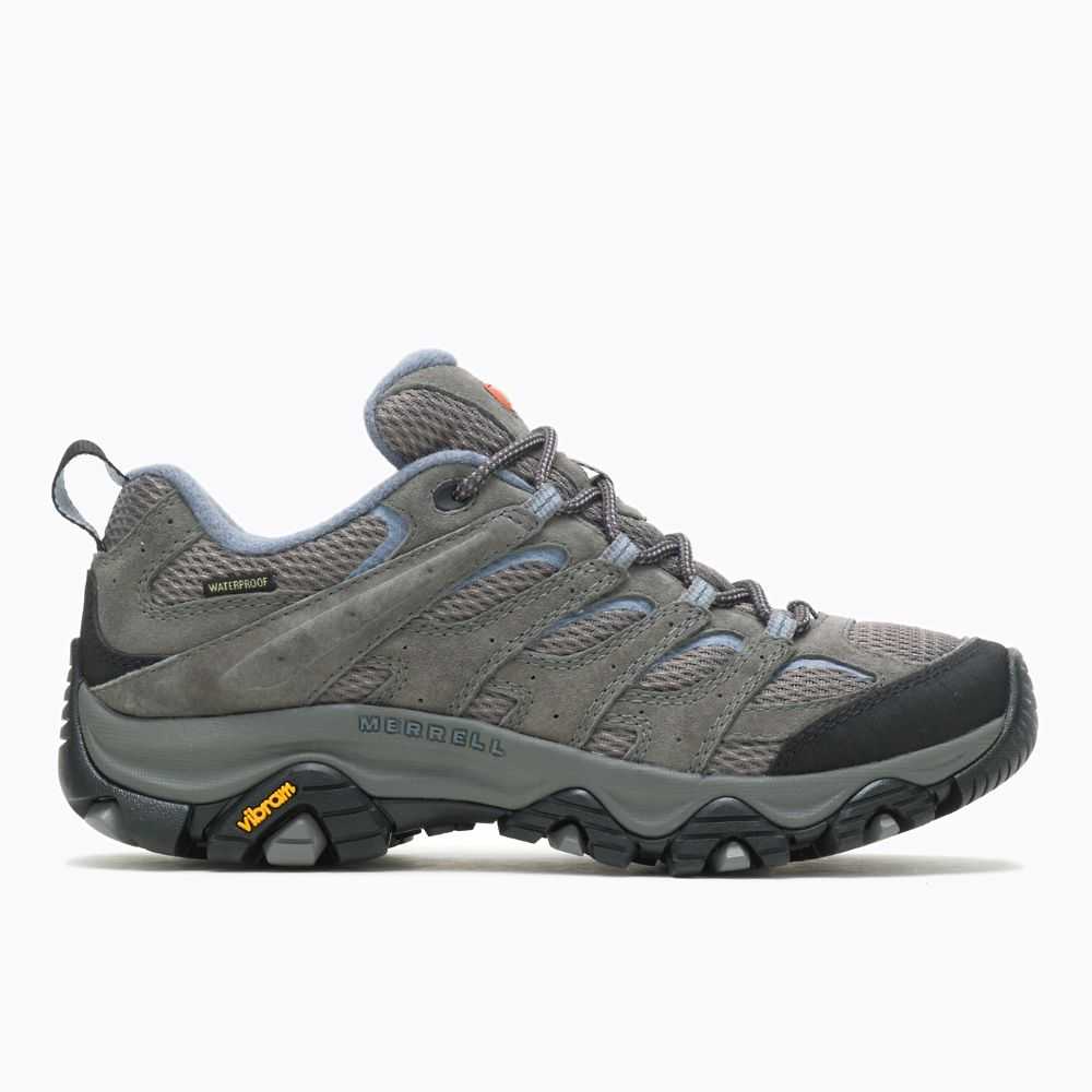 Women\'s Merrell Moab 3 Waterproof Hiking Shoes Grey | Israel-143670