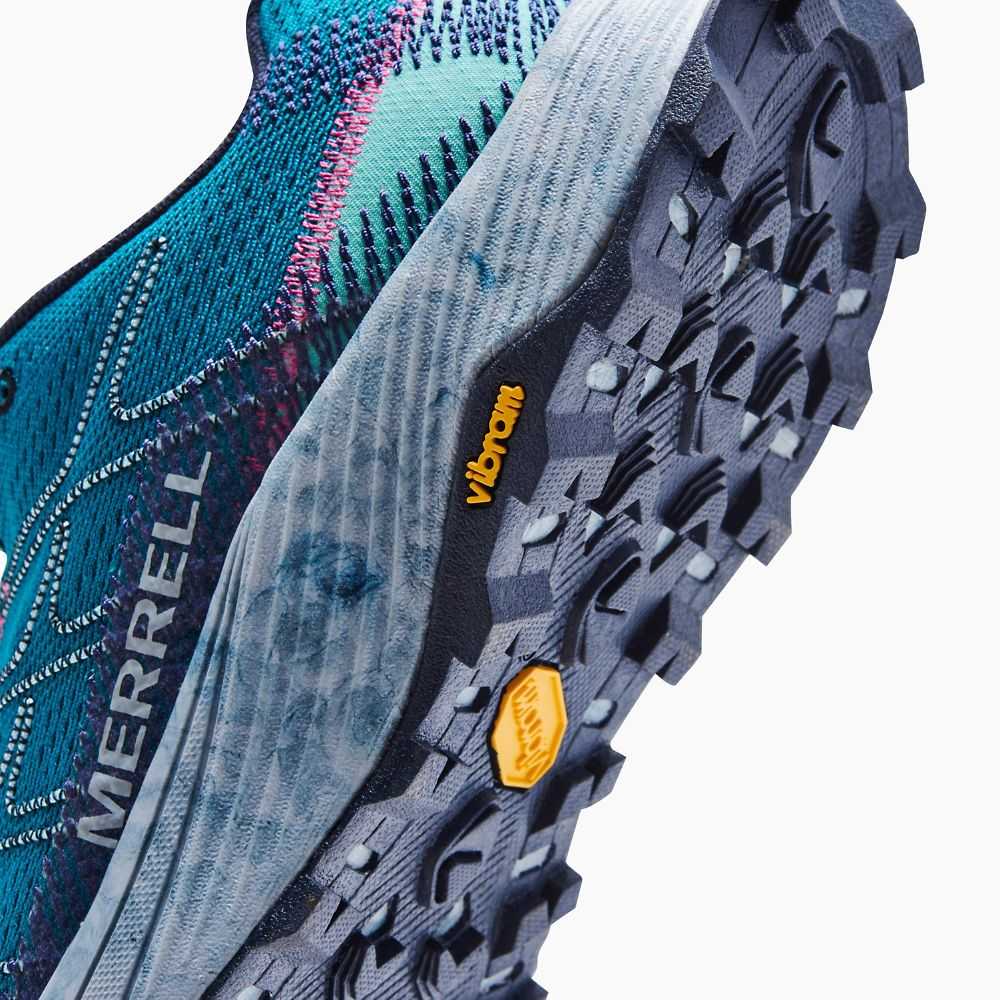 Women's Merrell Moab Flight Trail Running Shoes Royal | Israel-392618