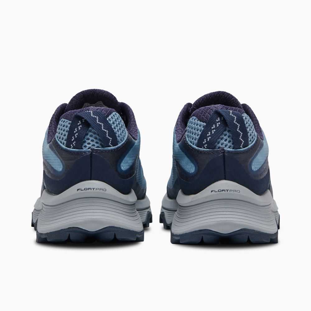 Women's Merrell Moab Speed GORE-TEX® Sneakers Blue/Grey | Israel-2307964