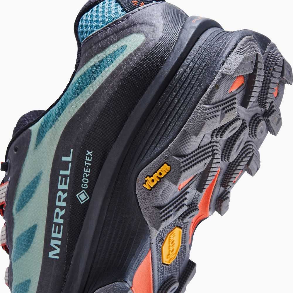 Women's Merrell Moab Speed GORE-TEX® Sneakers Turquoise | Israel-2947083