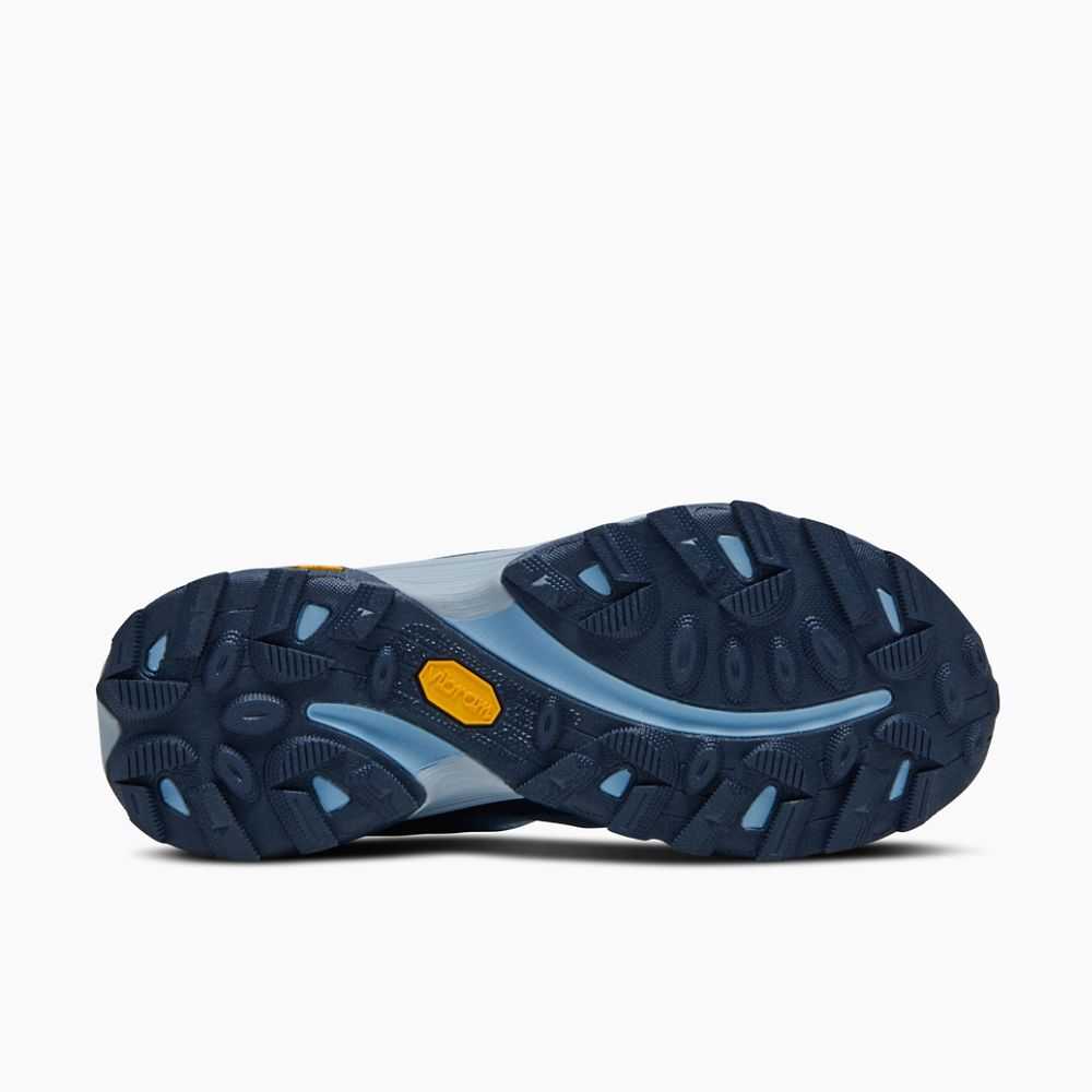 Women's Merrell Moab Speed Mid GORE-TEX® Sneakers Navy | Israel-2637048