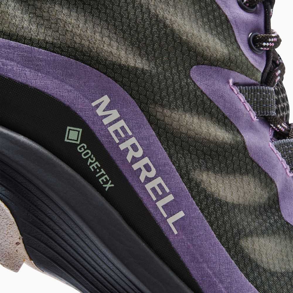 Women's Merrell Moab Speed Mid GORE-TEX® Sneakers Dark Green | Israel-803649