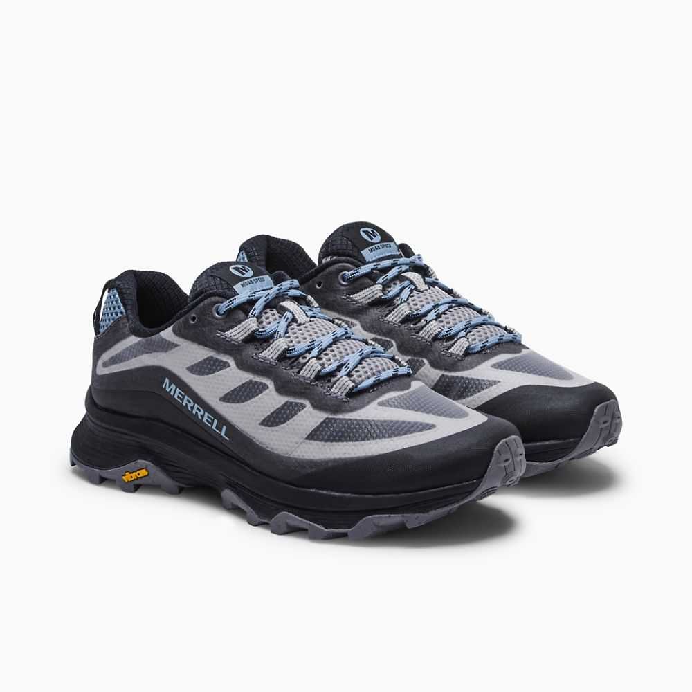 Women's Merrell Moab Speed Sneakers Grey | Israel-230781