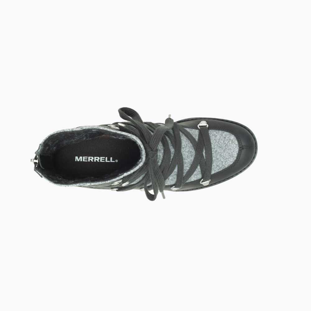 Women's Merrell Shiloh II Ankle Boots Black | Israel-260491