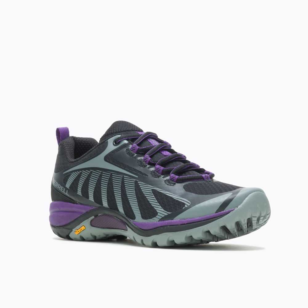 Women's Merrell Siren Edge 3 Sneakers Black/Purple | Israel-8079631