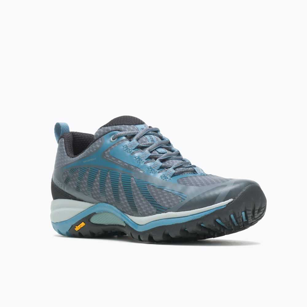 Women's Merrell Siren Edge 3 Waterproof Wide Width Walking Shoes Dark Blue | Israel-3869147