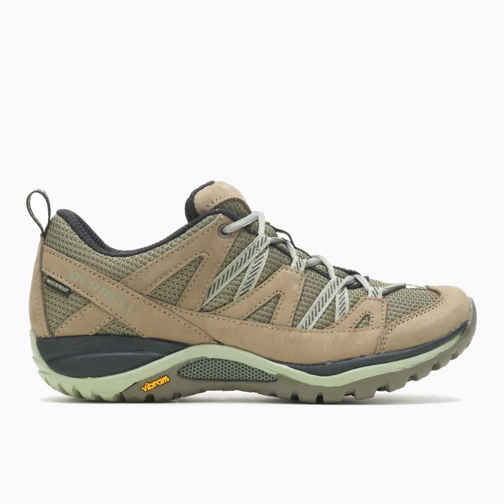 Women\'s Merrell Siren Sport 3 Waterproof Wide Width Hiking Shoes Grey | Israel-7019328