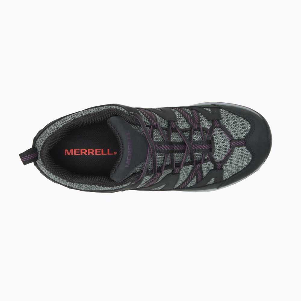 Women's Merrell Siren Sport 3 Waterproof Wide Width Hiking Shoes Black | Israel-736041