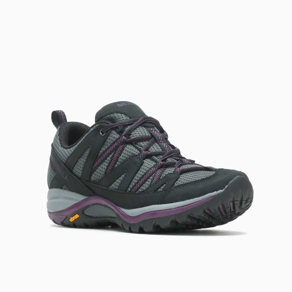 Women's Merrell Siren Sport 3 Wide Width Sneakers Black | Israel-802794