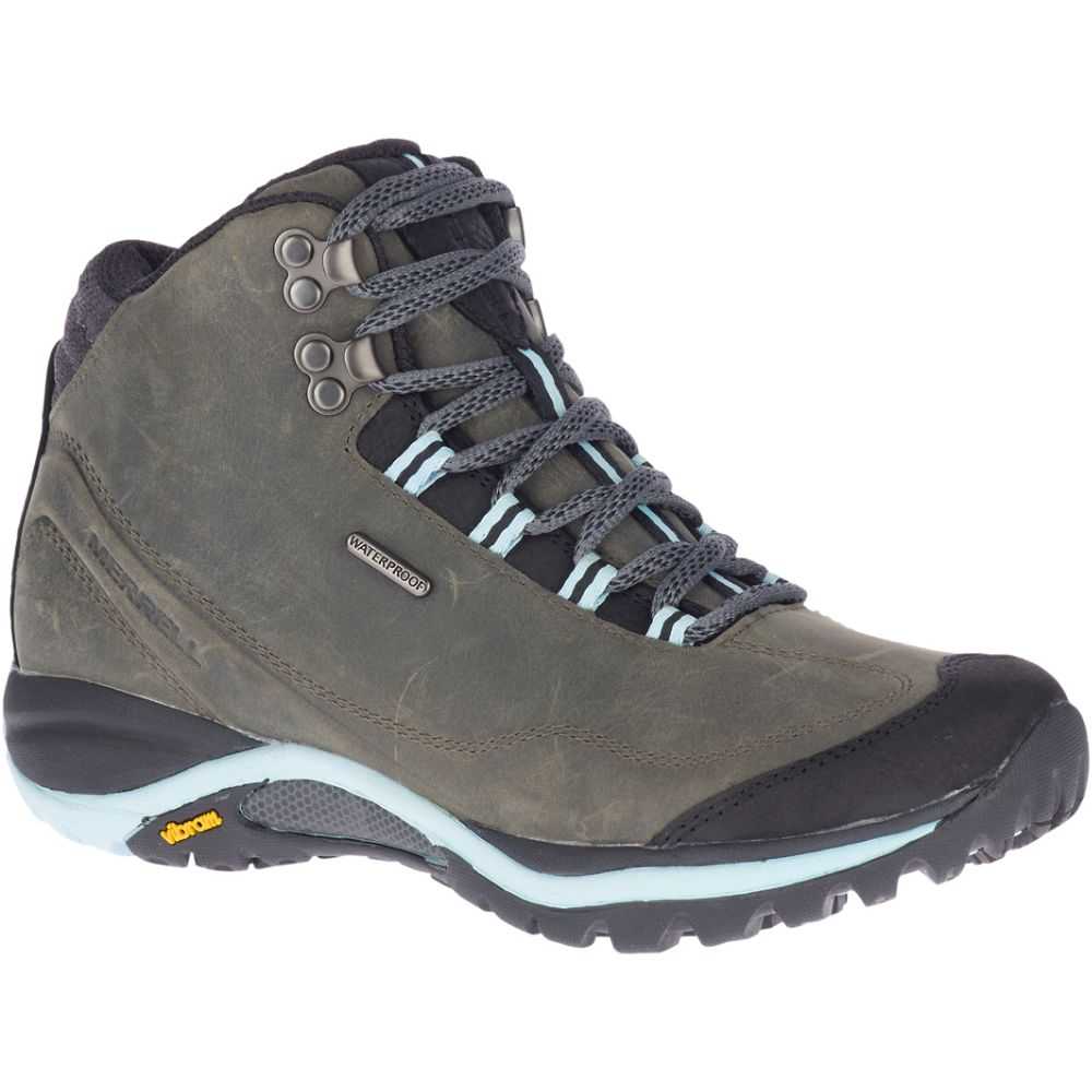 Women's Merrell Siren Traveller 3 Mid Waterproof Hiking Boots Dark Green | Israel-0986172