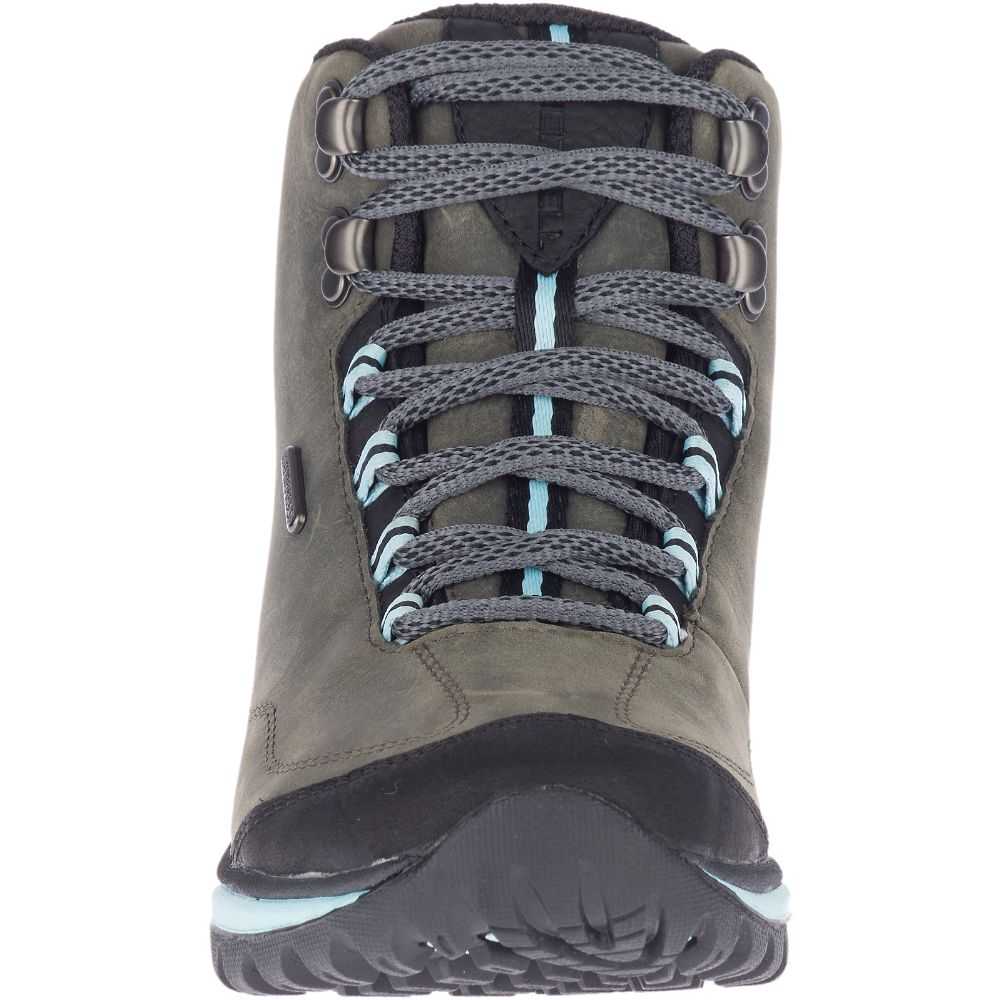 Women's Merrell Siren Traveller 3 Mid Waterproof Hiking Boots Dark Green | Israel-0986172