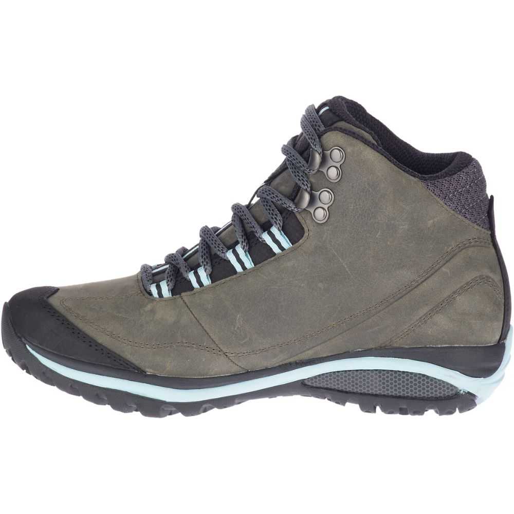 Women's Merrell Siren Traveller 3 Mid Waterproof Hiking Boots Dark Green | Israel-0986172