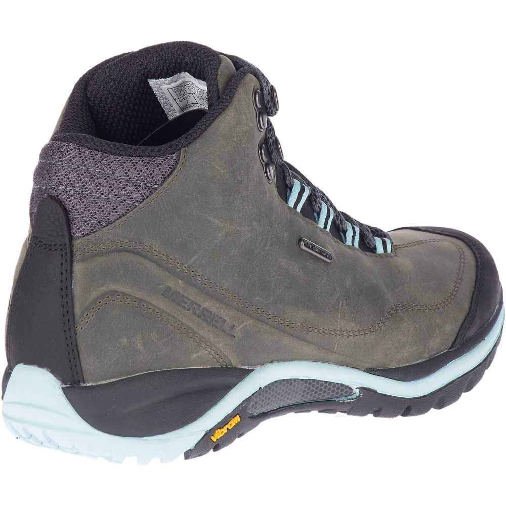 Women's Merrell Siren Traveller 3 Mid Waterproof Hiking Boots Dark Green | Israel-0986172