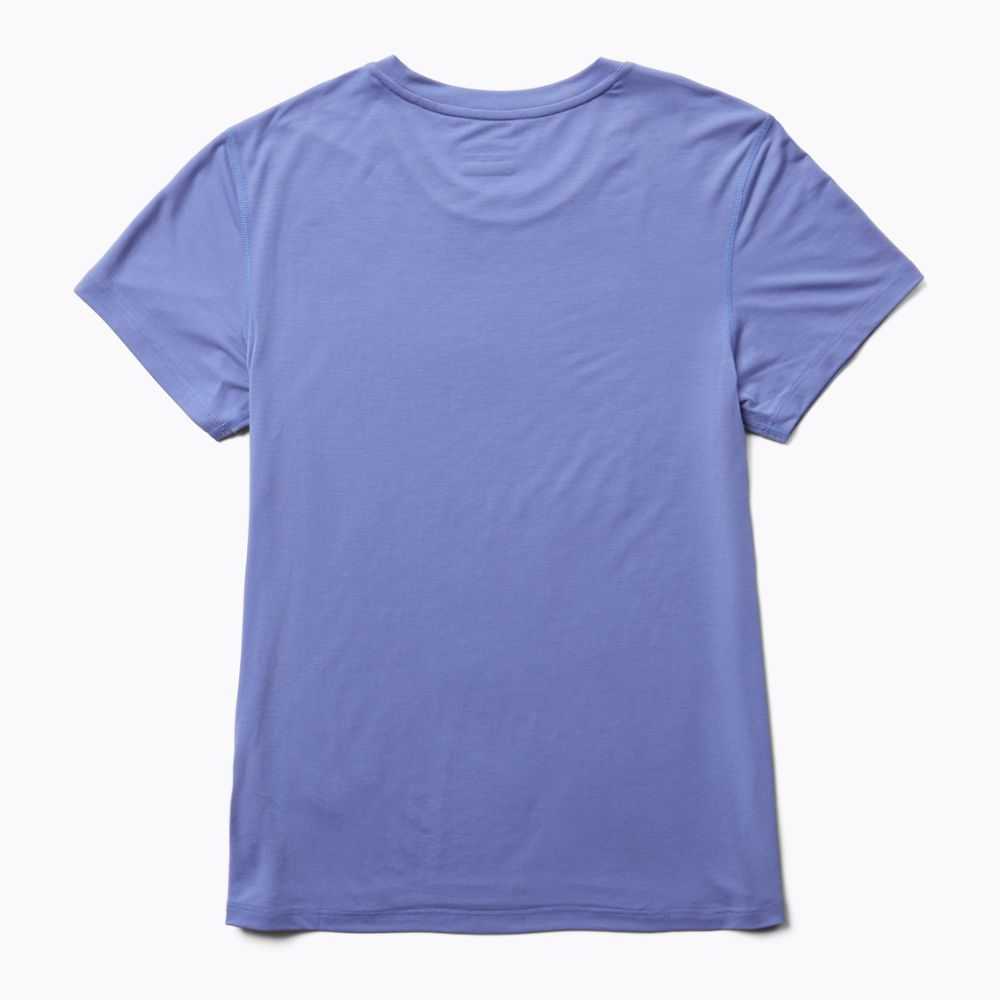 Women's Merrell Tencel T Shirts Blue | Israel-0286197