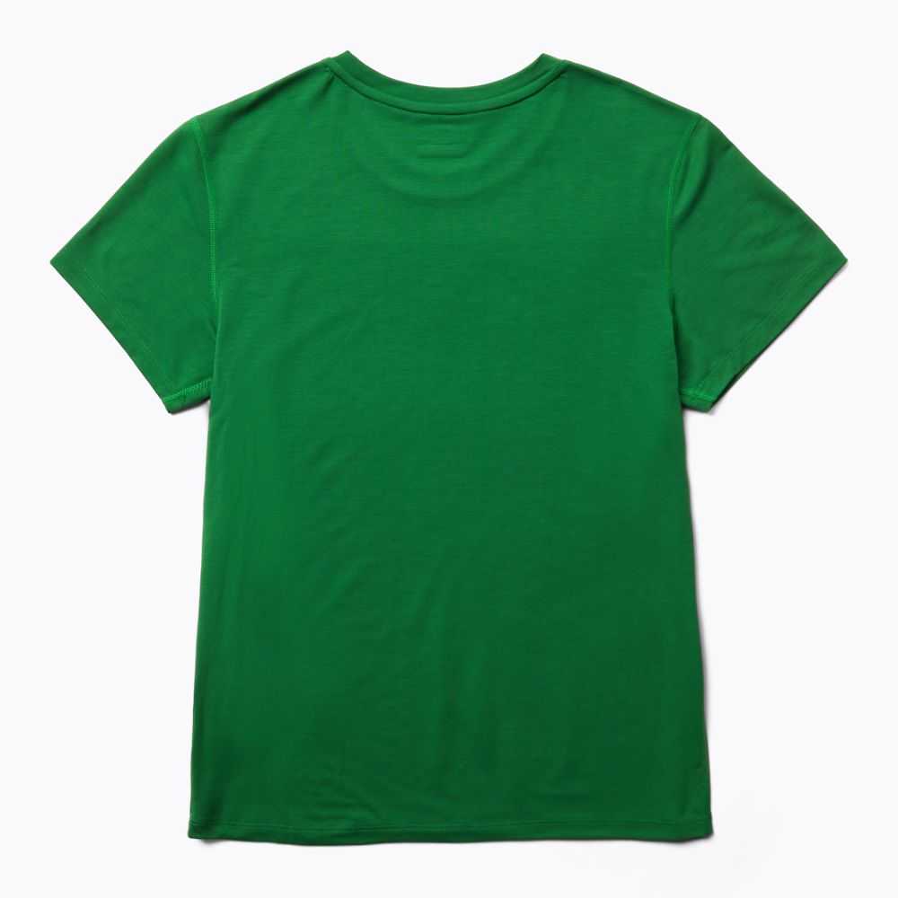 Women's Merrell Tencel T Shirts Green | Israel-238719