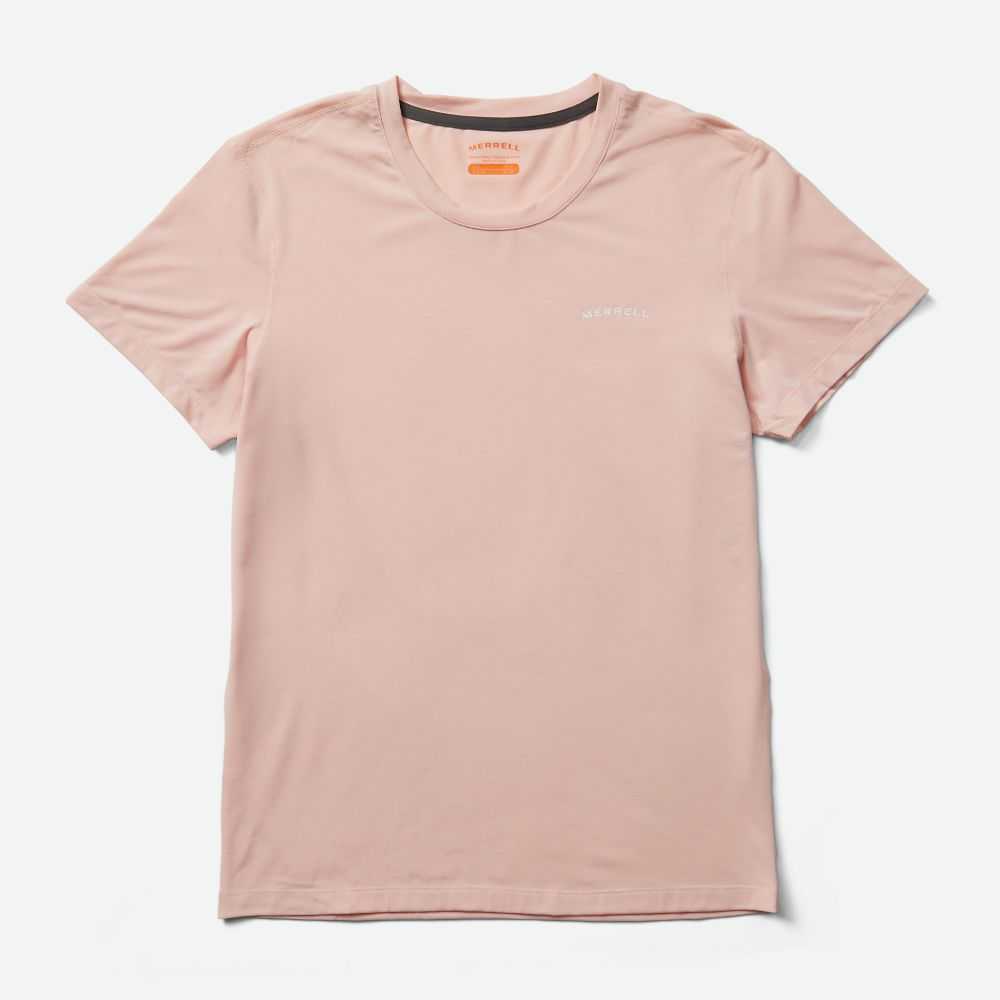 Women's Merrell Tencel T Shirts Rose | Israel-394076