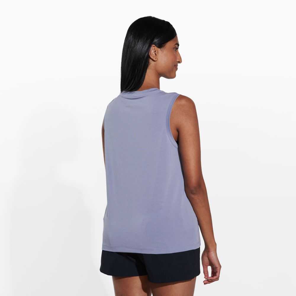 Women's Merrell Tencel Tank Tops Silver | Israel-8702693