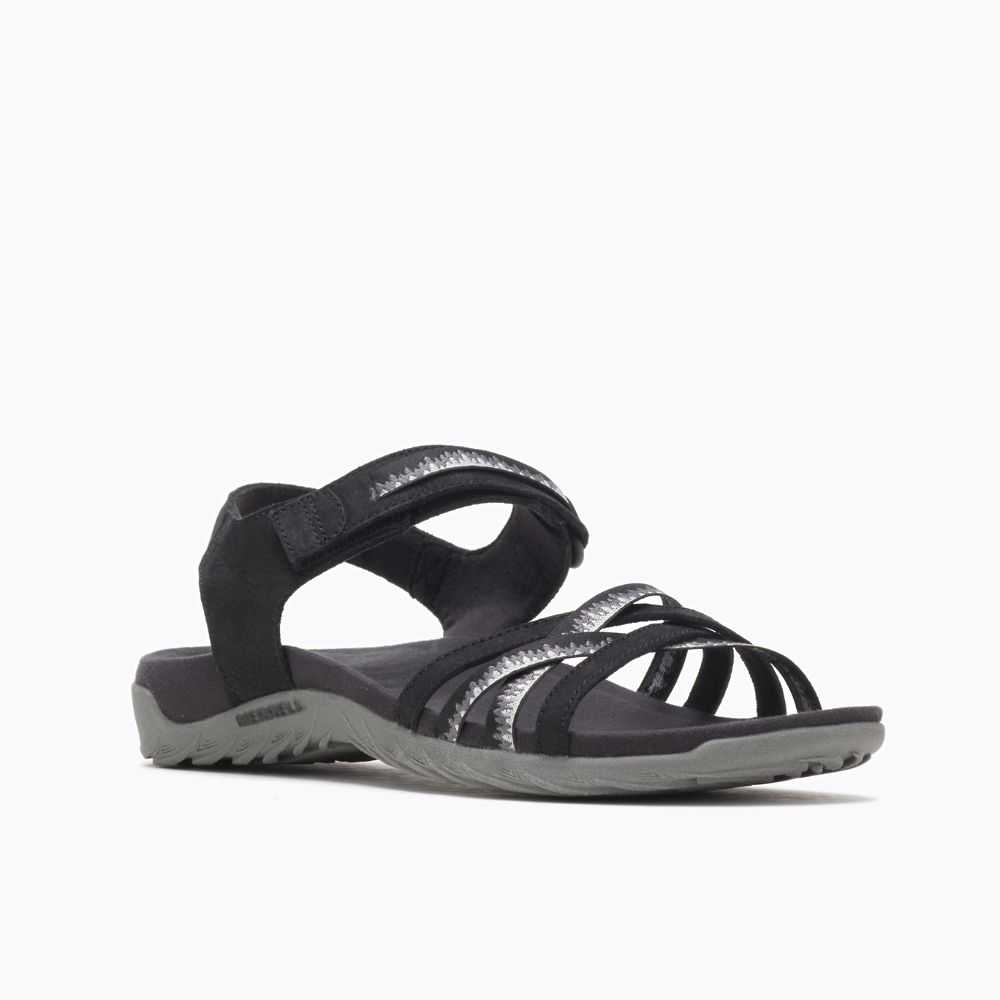 Women's Merrell Terran 3 Cush Cross Sandals Black | Israel-8921347