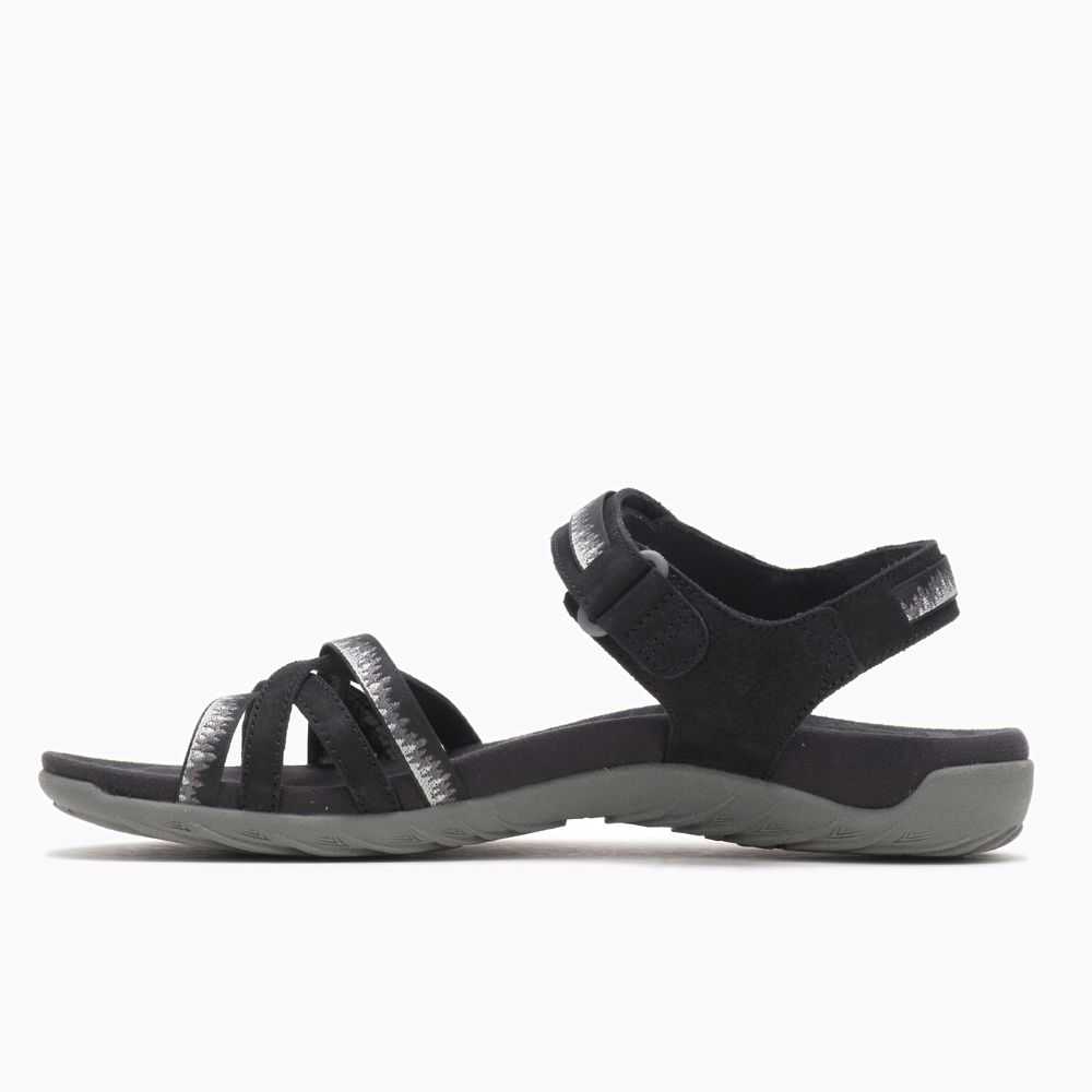 Women's Merrell Terran 3 Cush Cross Sandals Black | Israel-8921347