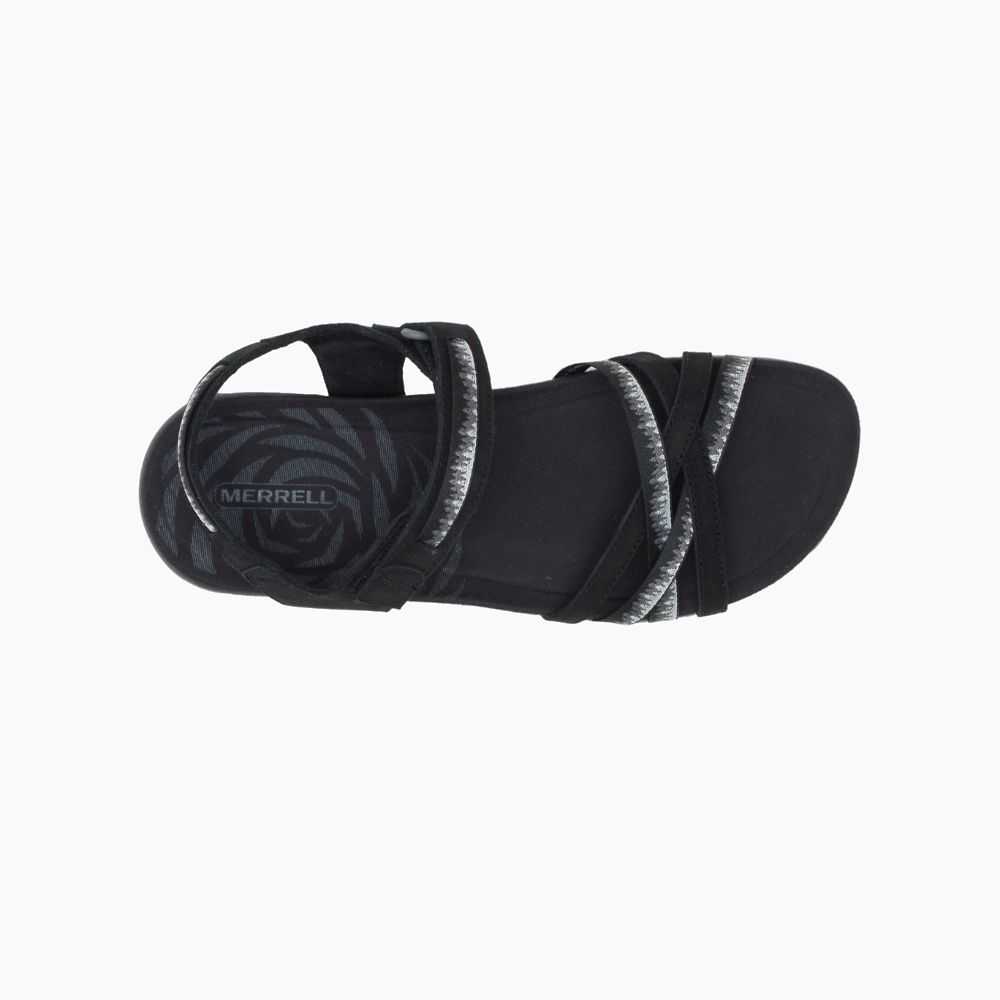 Women's Merrell Terran 3 Cush Cross Sandals Black | Israel-8921347