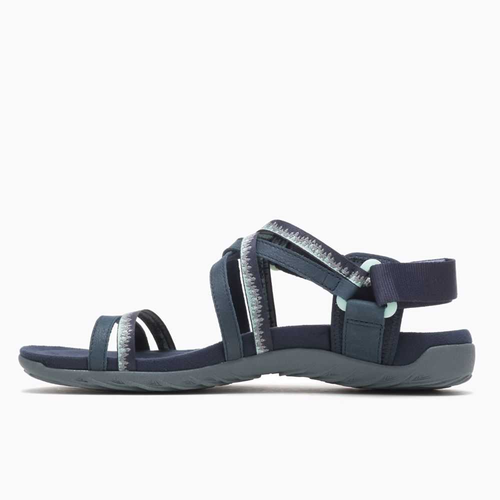 Women's Merrell Terran 3 Cush Lattice Sandals Navy | Israel-219607