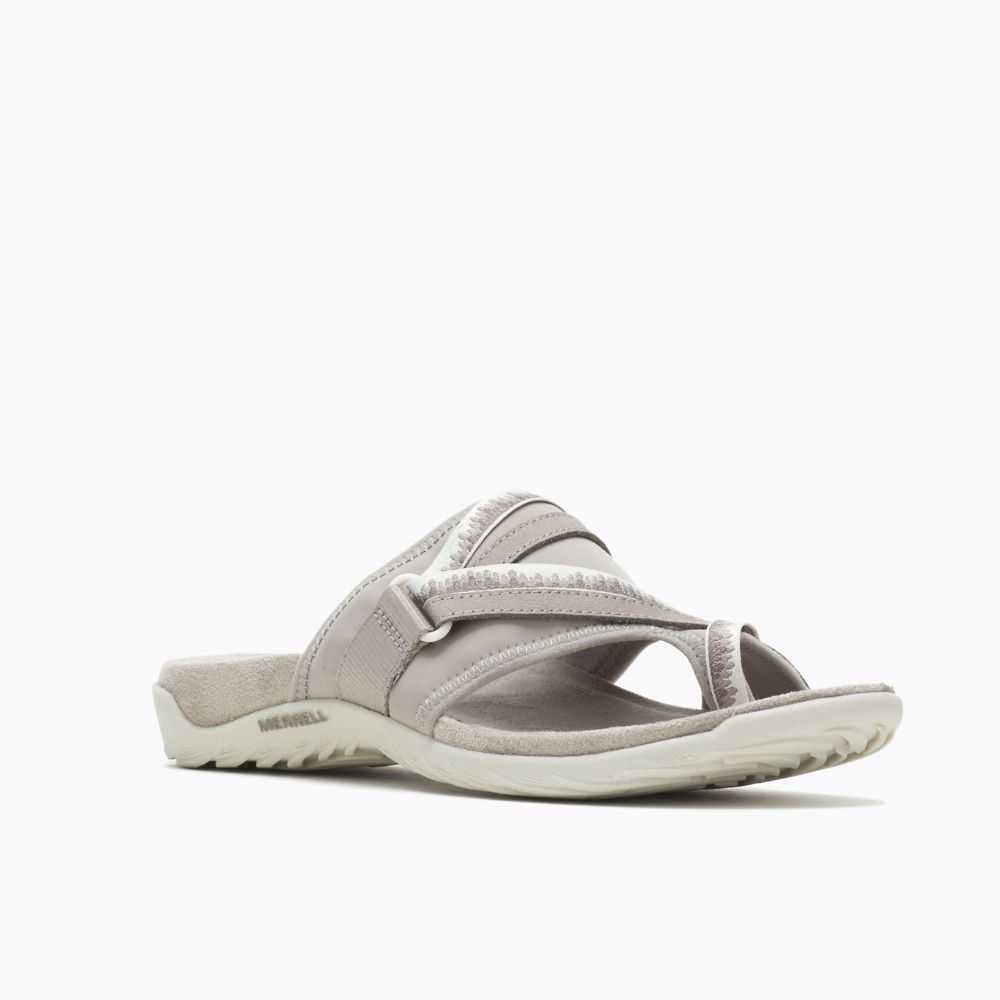 Women's Merrell Terran 3 Cush Post Wide Width Sandals White | Israel-023689