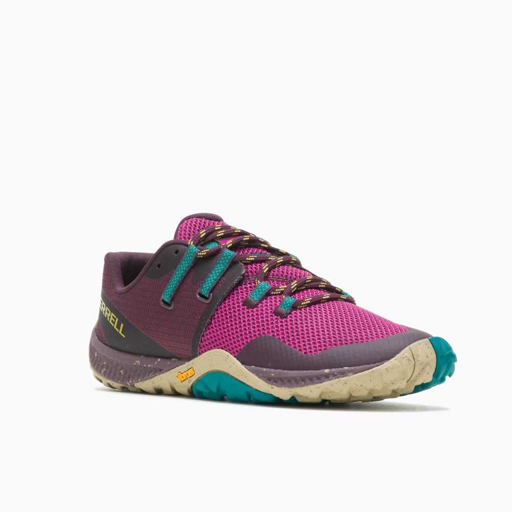 Women's Merrell Trail Glove 6 Eco Barefoot Shoes Fuchsia | Israel-4710389