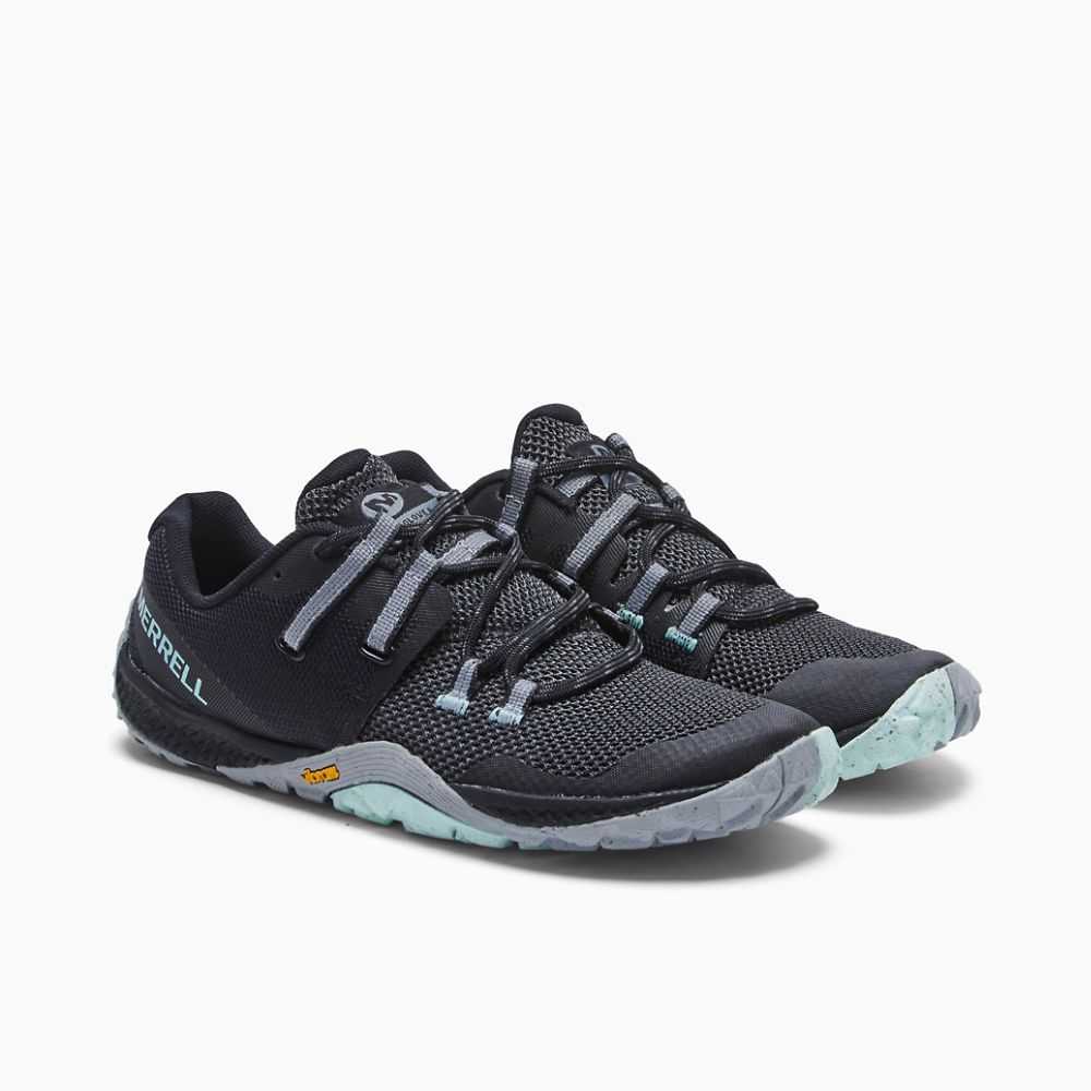 Women's Merrell Trail Glove 6 Eco Trail Running Shoes Black | Israel-3184926