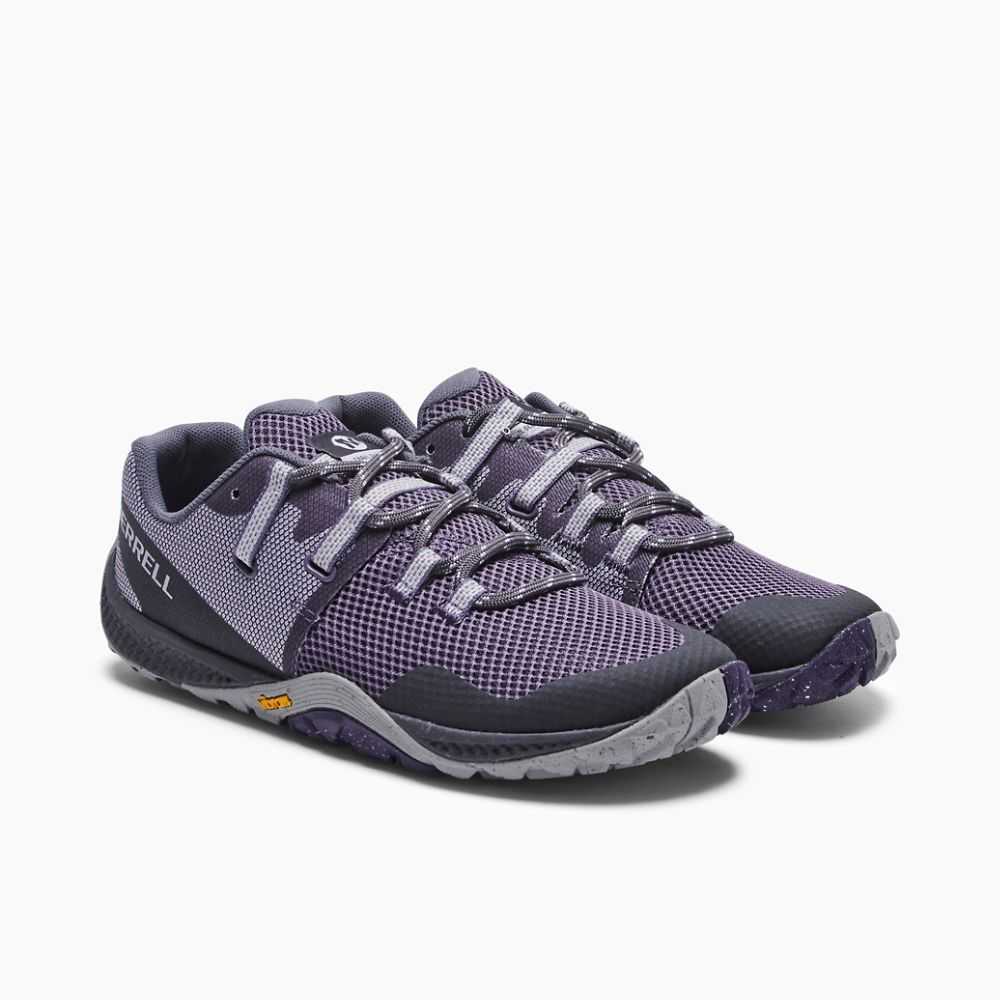 Women's Merrell Trail Glove 6 Eco Trail Running Shoes Deep Grey | Israel-780912