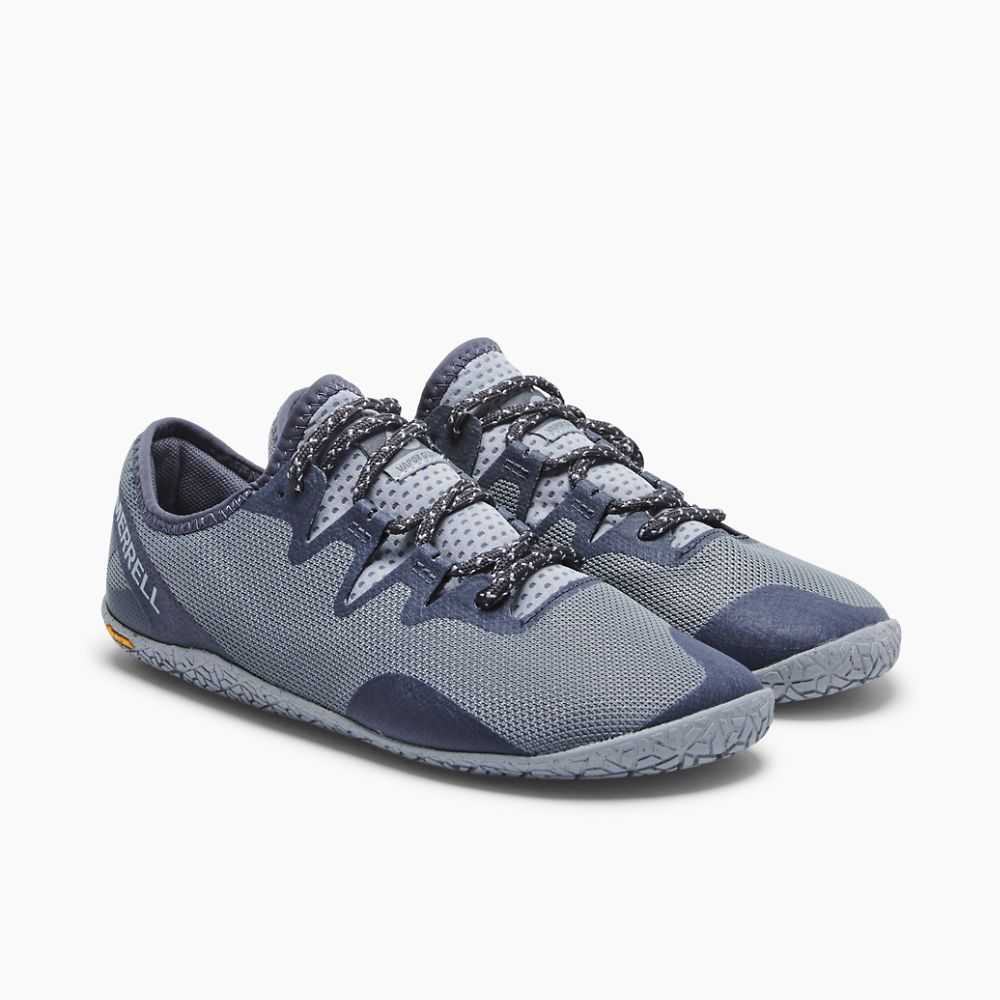 Women's Merrell Vapor Glove 5 Trail Running Shoes Dark Blue | Israel-4831029